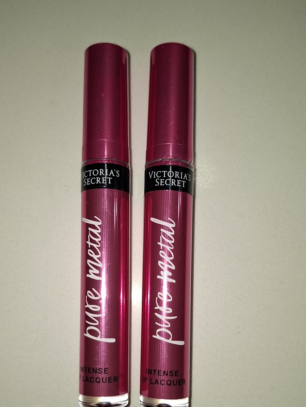 LOT Of 2 NEW Victoria's Secret Pure Metal Intense Lip Lacquer - Pink